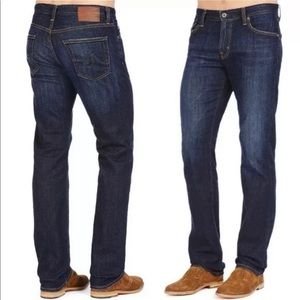 Adriano Goldschmied AG Men's The Graduate Tailored Dark Wash Straight Leg Jeans